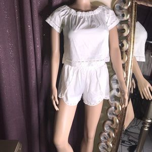 2pcs short and crop top